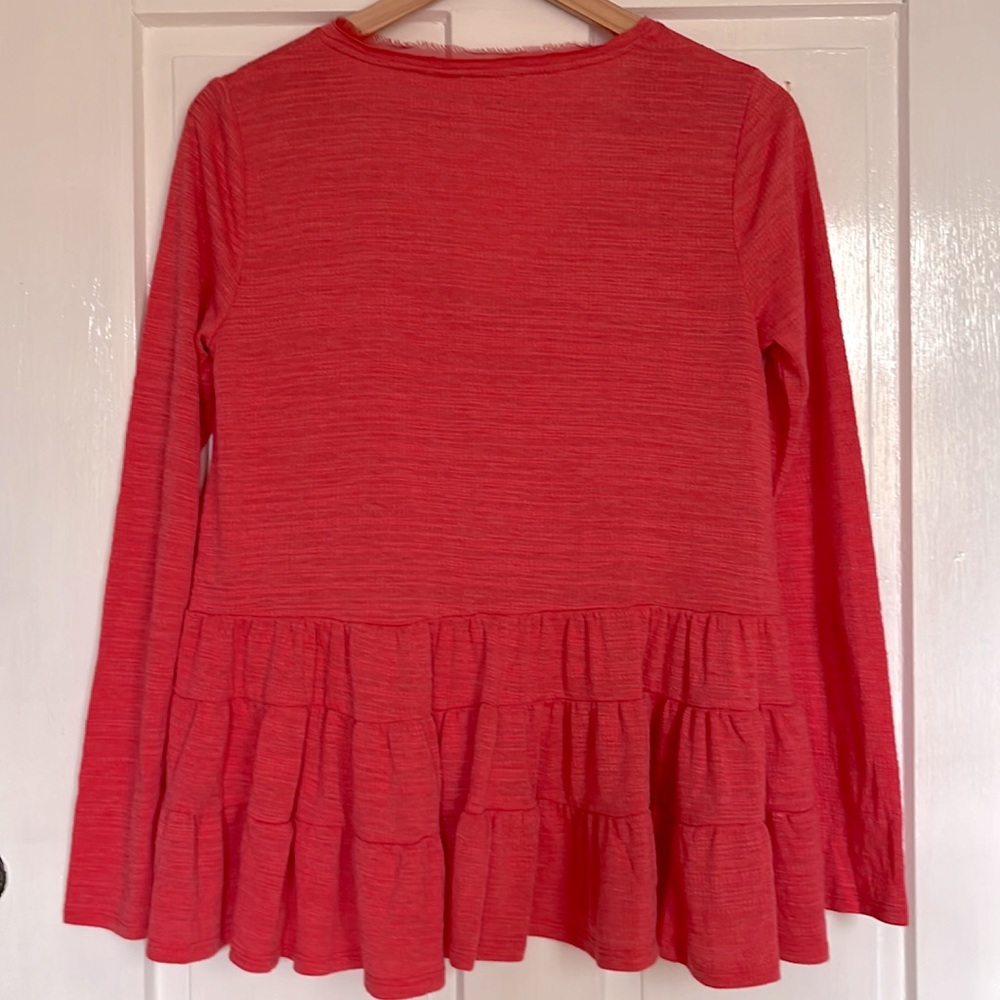 Anthropologie Deletta Thea Tiered Ruffle Shirt Size S - Picture 6 of 8